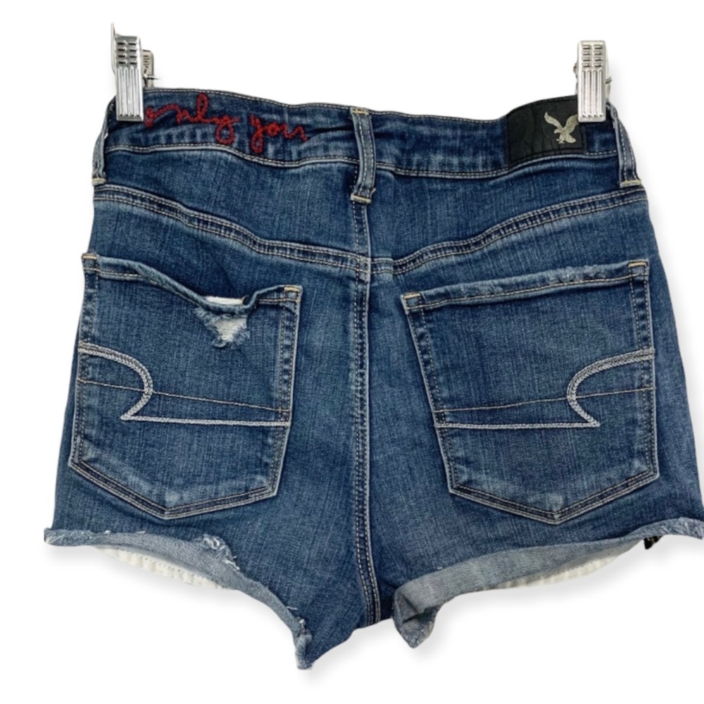 American Eagle Outfitters Super Hi-Rise Shortie with Side Zip Size 6 - Picture 2 of 6